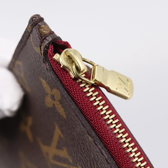 LOUIS VUITTON Monogram Neverfull MM Pouch Accessory Pouch LV Auth 208206