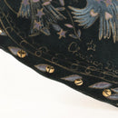 Christian Dior Chain Shoulder Bag Suede Black Gold Auth 208208M-18