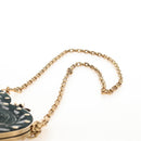 Christian Dior Chain Shoulder Bag Suede Black Gold Auth 208208M-9