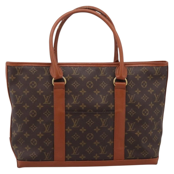 LOUIS VUITTON Monogram Sac Weekend PM Hand Bag M42425 LV Auth 208211