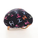 CHANEL Matelasse Chain Backpack Cotton Navy Gold CC Auth 208212SM-12