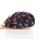 CHANEL Matelasse Chain Backpack Cotton Navy Gold CC Auth 208212SM-4