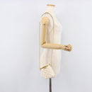 CHANEL Matelasse Chain Vanity Shoulder Bag Lamb Skin Ivory Gold CC Auth 208213M-28