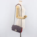CHANEL Matelasse 25 Chain Shoulder Bag Tweed Navy Silver CC Auth 208214SAM-28