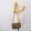 CHANEL Chain Matelasse Shoulder Bag Canvas Multicolor Gold CC Auth 208217M-24