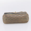 CHANEL Chain Matelasse Shoulder Bag Canvas Multicolor Gold CC Auth 208217M-9