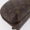 LOUIS VUITTON Monogram Trousse Demi Ronde Cosmetic Pouch M47520 LV Auth 208218-10