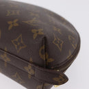 LOUIS VUITTON Monogram Trousse Demi Ronde Cosmetic Pouch M47520 LV Auth 208218-11