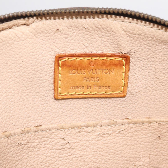 LOUIS VUITTON Monogram Trousse Demi Ronde Cosmetic Pouch M47520 LV Auth 208218