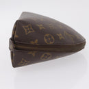 LOUIS VUITTON Monogram Trousse Demi Ronde Cosmetic Pouch M47520 LV Auth 208218-4