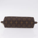 LOUIS VUITTON Monogram Trousse Demi Ronde Cosmetic Pouch M47520 LV Auth 208218-7