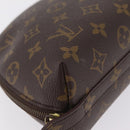 LOUIS VUITTON Monogram Trousse Demi Ronde Cosmetic Pouch M47520 LV Auth 208218-8