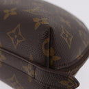LOUIS VUITTON Monogram Trousse Demi Ronde Cosmetic Pouch M47520 LV Auth 208218-9