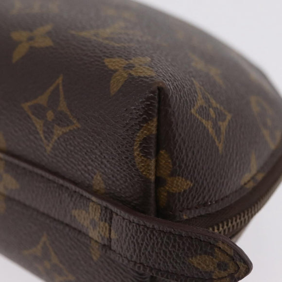 LOUIS VUITTON Monogram Trousse Demi Ronde Cosmetic Pouch M47520 LV Auth 208218