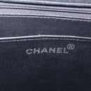 CHANEL Chain Hand Bag Patent leather Black Silver CC Auth 208219A-22