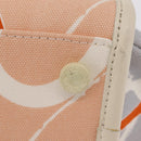 CHANEL Cruise Line Hand Bag Canvas Beige Silver CC Auth 208221A-14