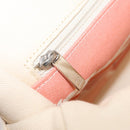 CHANEL Cruise Line Hand Bag Canvas Beige Silver CC Auth 208221A-20