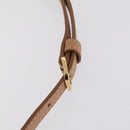 BURBERRY Shoulder Bag Leather Beige Gold Auth 208225V-9