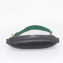 LOEWE Shoulder Bag Leather Black Gold Auth 208228V-5