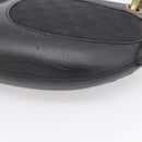 LOEWE Shoulder Bag Leather Black Gold Auth 208228V-16