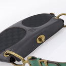 LOEWE Shoulder Bag Leather Black Gold Auth 208228V-14