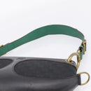 LOEWE Shoulder Bag Leather Black Gold Auth 208228V-15