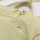 Miu Miu Hand Bag Vitellolux 2way Beige Gold Auth 208229A-15