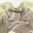 Miu Miu Hand Bag Vitellolux 2way Beige Gold Auth 208229A-24