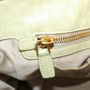 Miu Miu Hand Bag Vitellolux 2way Beige Gold Auth 208229A-25