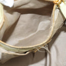 Miu Miu Hand Bag Vitellolux 2way Beige Gold Auth 208229A-26