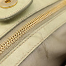 Miu Miu Hand Bag Vitellolux 2way Beige Gold Auth 208229A-28