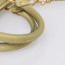 Miu Miu Hand Bag Vitellolux 2way Beige Gold Auth 208229A-8