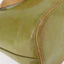 LOUIS VUITTON Monogram Vernis Houston Hand Bag Baby Blue M91005 LV Auth 208230-15