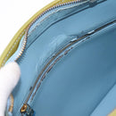 LOUIS VUITTON Monogram Vernis Houston Hand Bag Baby Blue M91005 LV Auth 208230-19