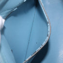 LOUIS VUITTON Monogram Vernis Houston Hand Bag Baby Blue M91005 LV Auth 208230-25