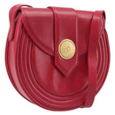 Saint Laurent Kate Shoulder Bag Leather Red Gold Auth 208231A-1