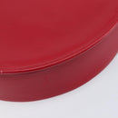 Saint Laurent Kate Shoulder Bag Leather Red Gold Auth 208231A-14