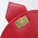 Saint Laurent Kate Shoulder Bag Leather Red Gold Auth 208231A-20