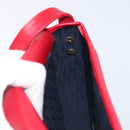 Saint Laurent Kate Shoulder Bag Leather Red Gold Auth 208231A-22