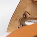 HERMES Herbag Ad Backpack Canvas 2way Beige Silver Auth 208232-21