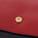 Bally Shoulder Bag Leather Navy Gold Auth 208240-20