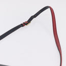 Bally Shoulder Bag Leather Navy Gold Auth 208240-8