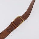 CELINE Macadam Canvas Shoulder Bag PVC Brown Gold Auth 208242-10