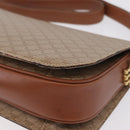 CELINE Macadam Canvas Shoulder Bag PVC Brown Gold Auth 208242-17