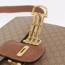 CELINE Macadam Canvas Shoulder Bag PVC Brown Gold Auth 208242-19