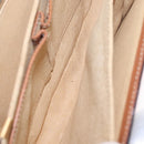 CELINE Macadam Canvas Shoulder Bag PVC Brown Gold Auth 208242-24