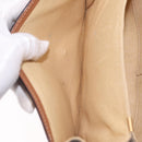 CELINE Macadam Canvas Shoulder Bag PVC Brown Gold Auth 208242-27