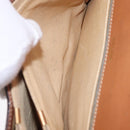 CELINE Macadam Canvas Shoulder Bag PVC Brown Gold Auth 208242-28