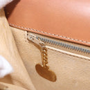 CELINE Macadam Canvas Shoulder Bag PVC Brown Gold Auth 208242-29