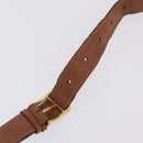 CELINE Macadam Canvas Shoulder Bag PVC Brown Gold Auth 208242-9